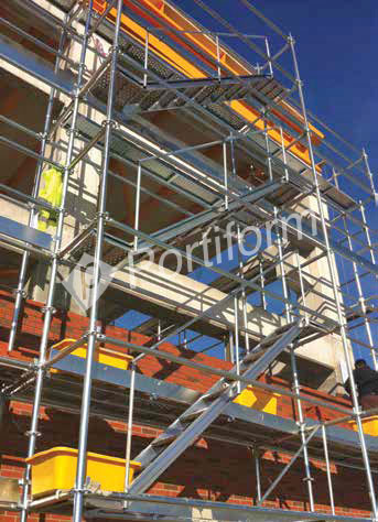 Güvenlikli Flanşlı Tip Cephe İskelesi